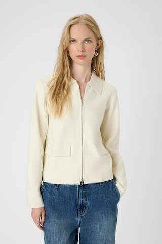 KAREN BY SIMONSEN Gebreid vest 'Antonella' in Wit: voorkant