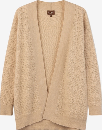 GOBI Cashmere Cardigan 'Ajour Knit Open-Front Cashmere Cardigan' i XS i beige, Produktvisning