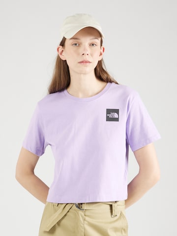 THE NORTH FACE T-shirt i lila: framsida
