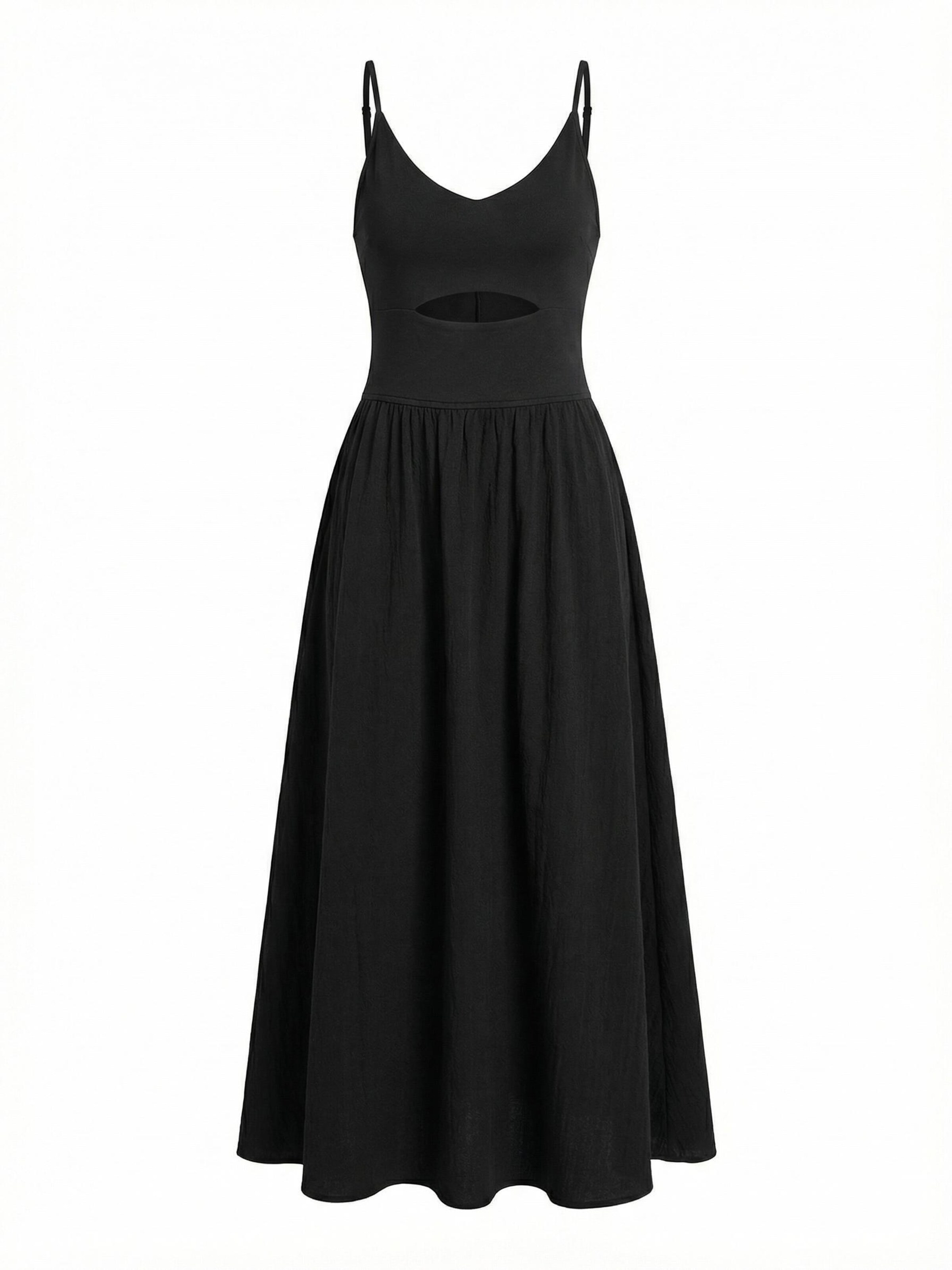 Cupshe Summer Dress in Black: front