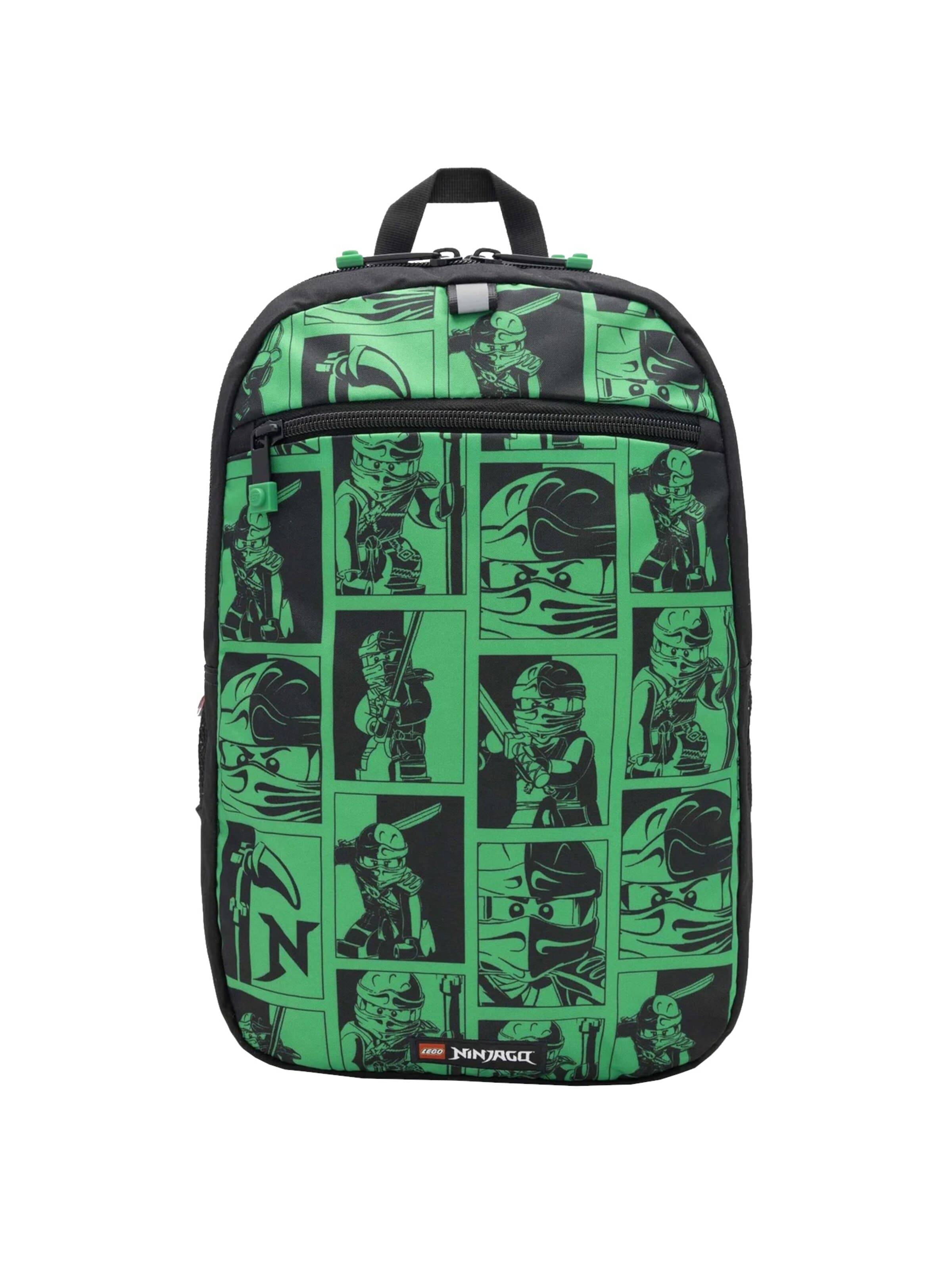 LEGO Backpack 'Bricks Extended' in Green: front