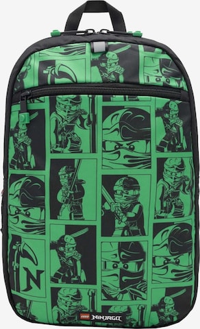 LEGO Backpack 'Bricks Extended' in Green: front