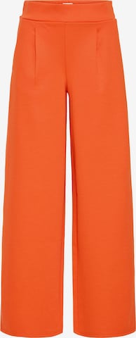 ICHI Bandplooibroek 'Kate' in Oranje: voorkant