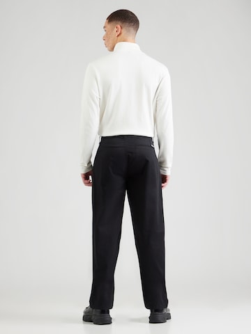 juoda KARL LAGERFELD JEANS Laisvas Klostuotos kelnės: galas