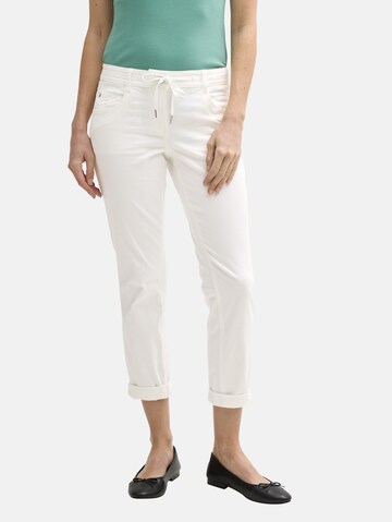 TOM TAILOR Tapered Hose in Weiß: Vorderseite