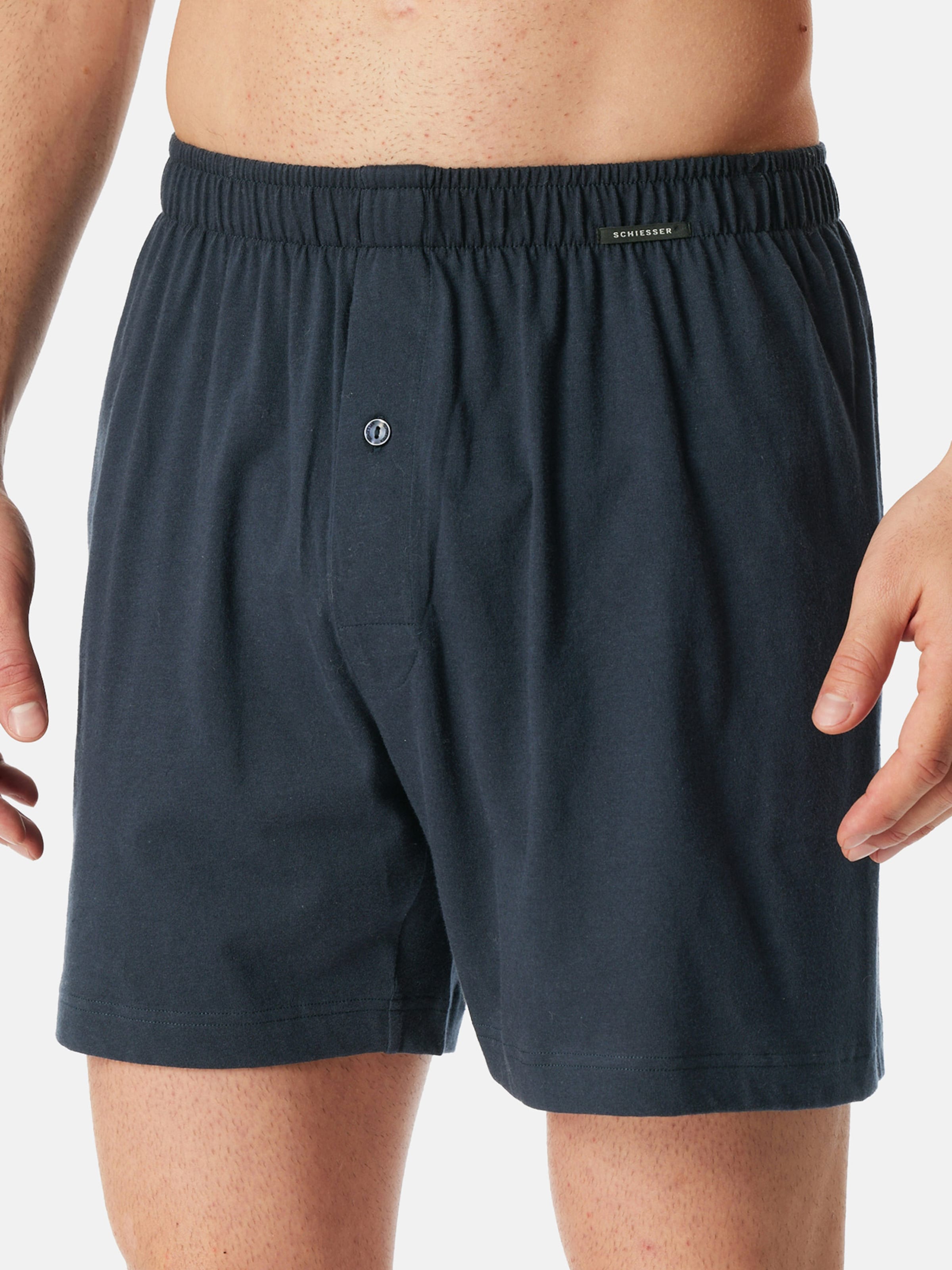 SCHIESSER Boxer shorts ' Basic ' in Blue: front