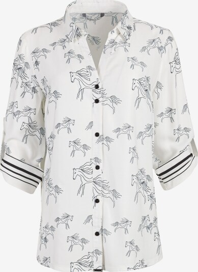 HELMIDGE Druckbluse in weiß, Produktansicht