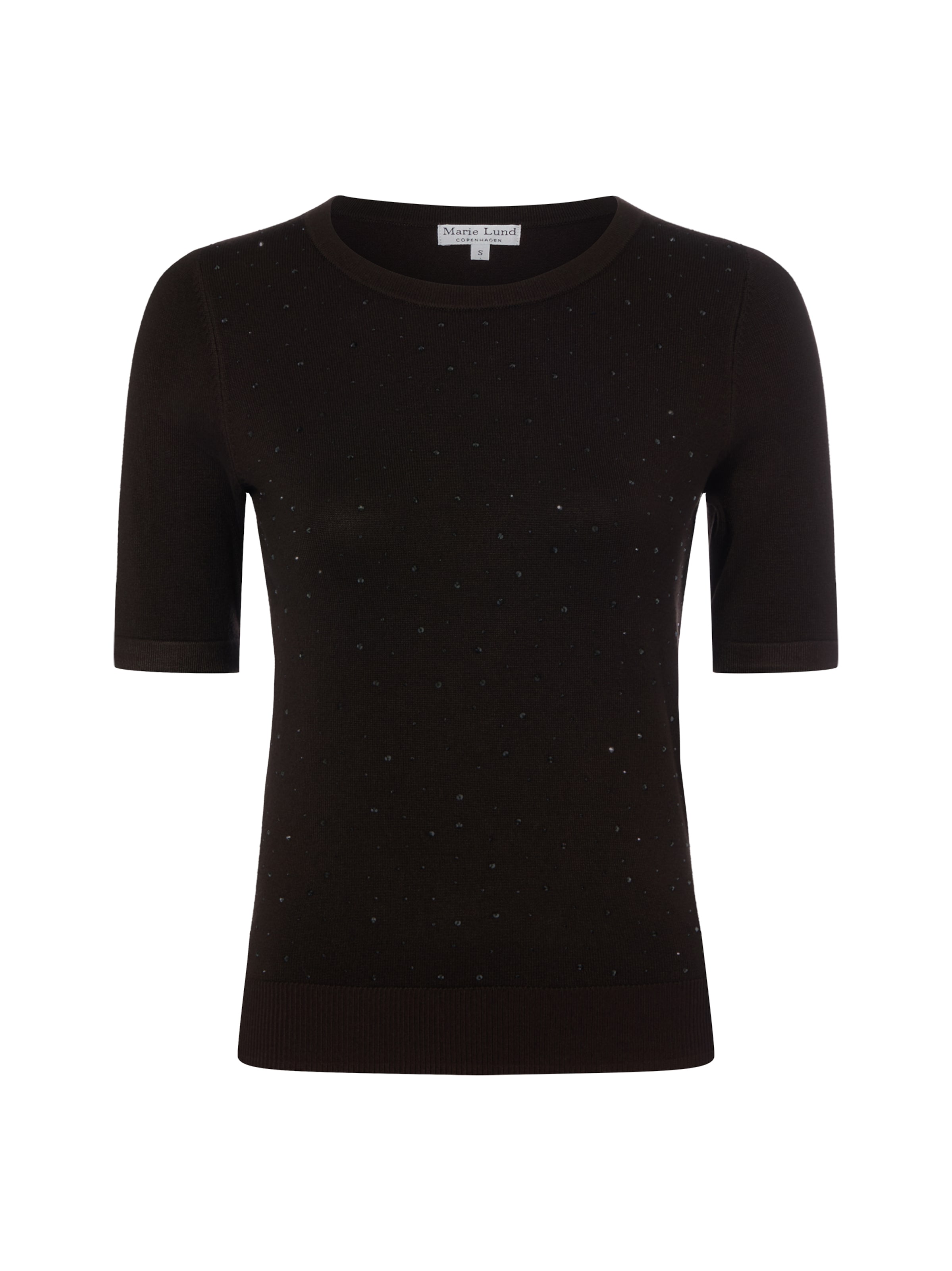 Marie Lund Pullover in Schwarz: Vorderseite