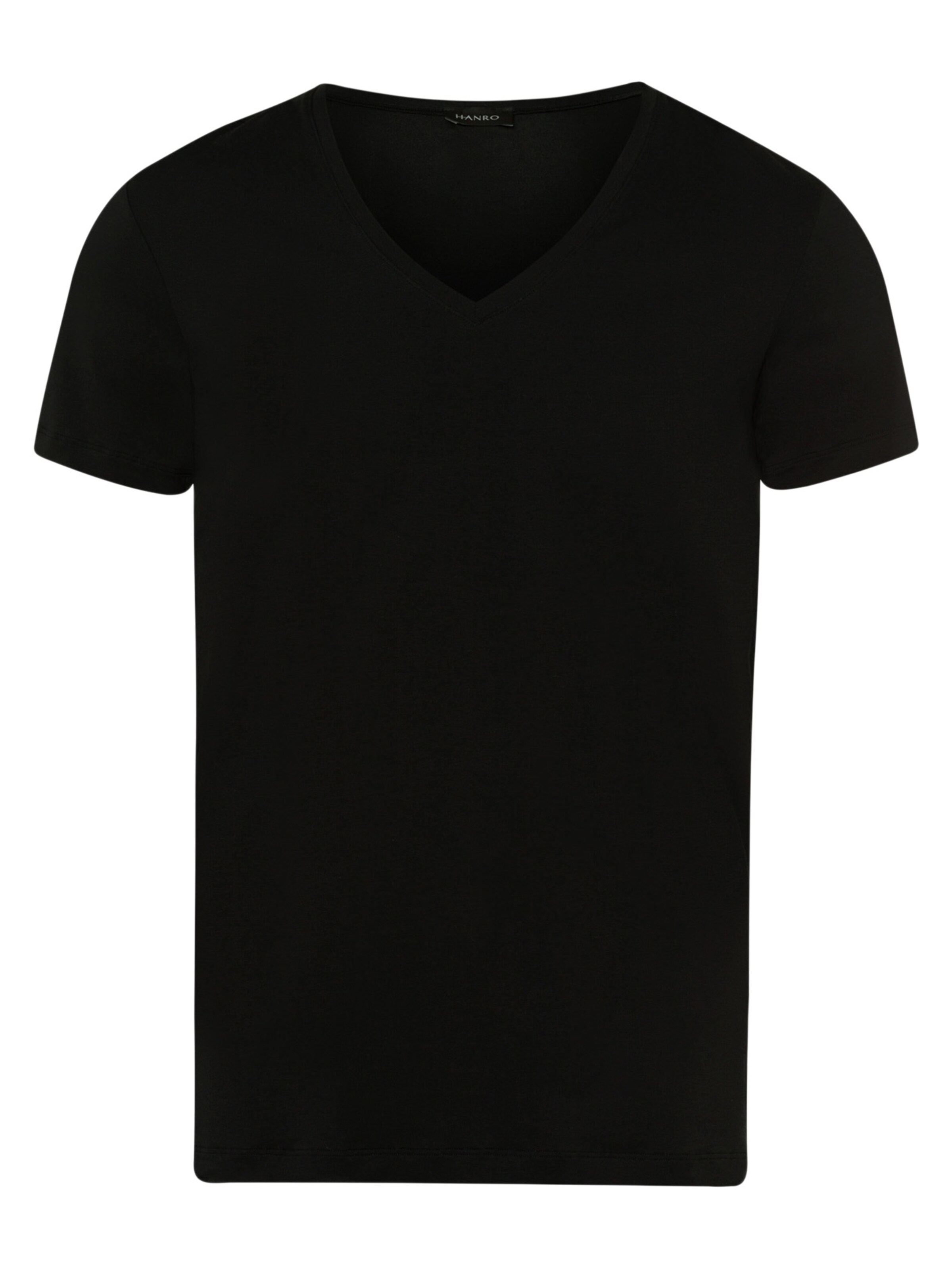 Hanro Unterhemd 'Cotton Superior'‌‌‌ in Schwarz: Vorderseite