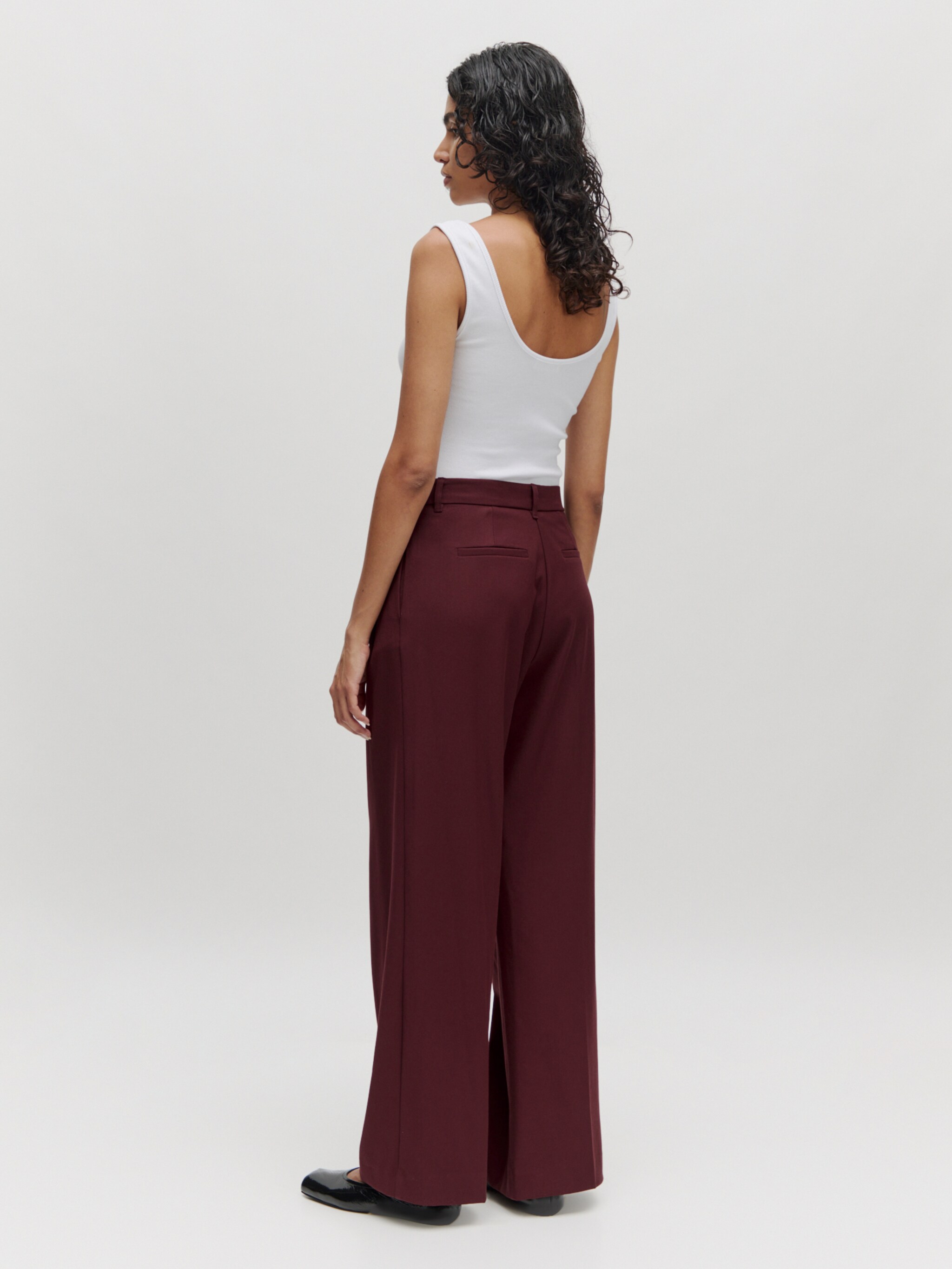 EDITED Producten Broek 'Tima' Bourgogne