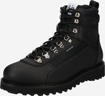 EKN Footwear Boots med snörning i svart: framsida