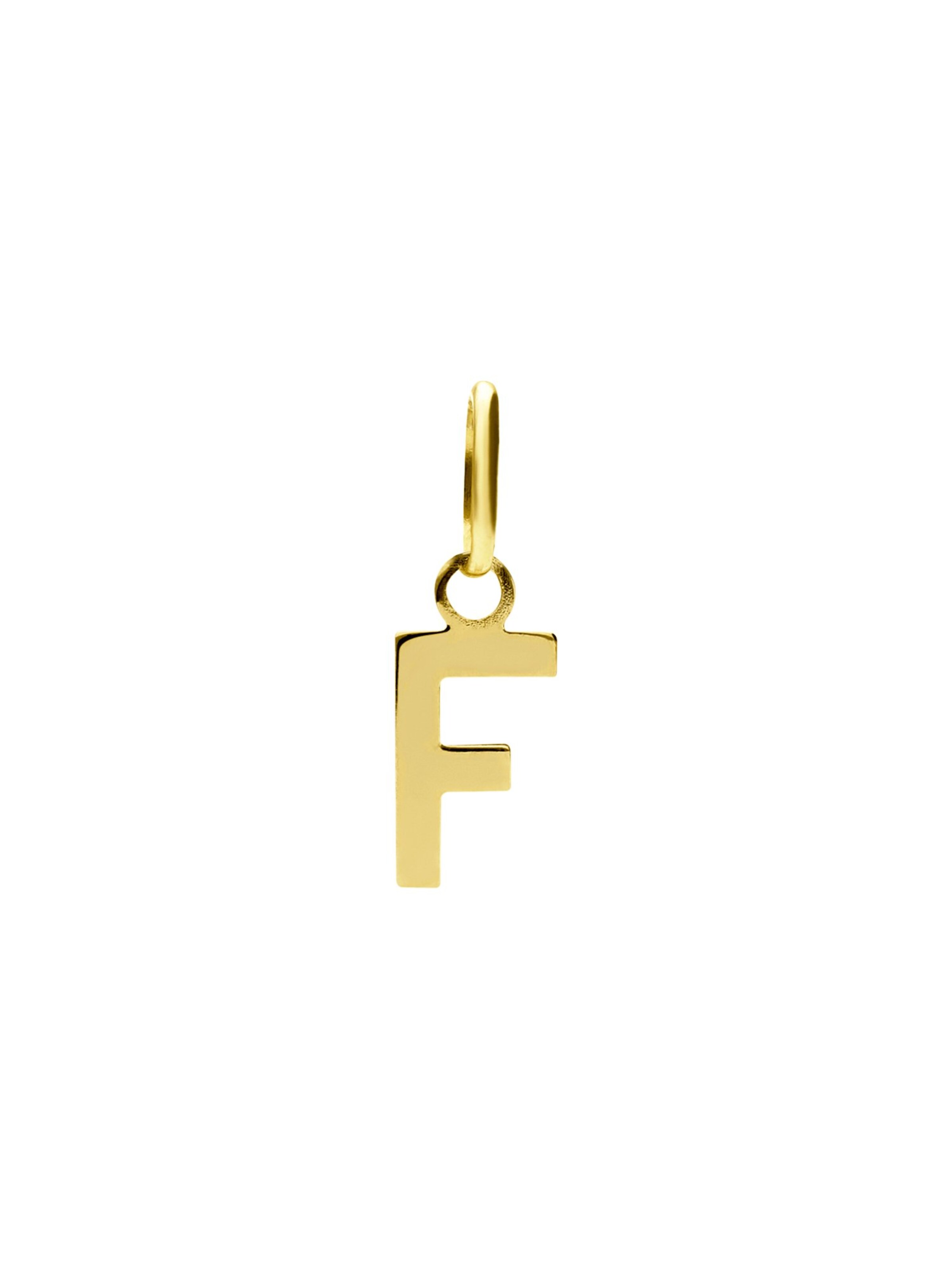 Lucardi Pendant 'Klassisch' in Gold: front