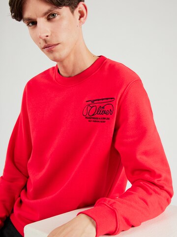 s.Oliver - Sweatshirt em vermelho