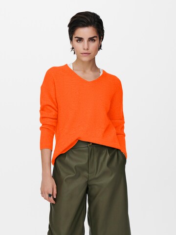 ONLY Sweater 'CAMILLA' in Orange: front