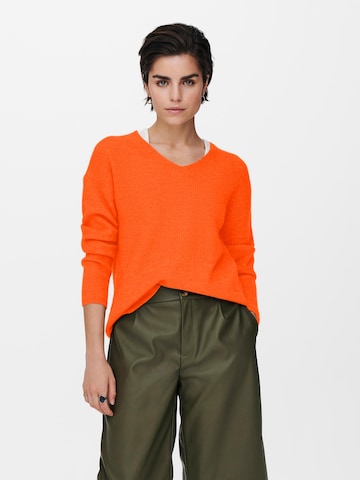 ONLY Sweater 'CAMILLA' in Orange: front