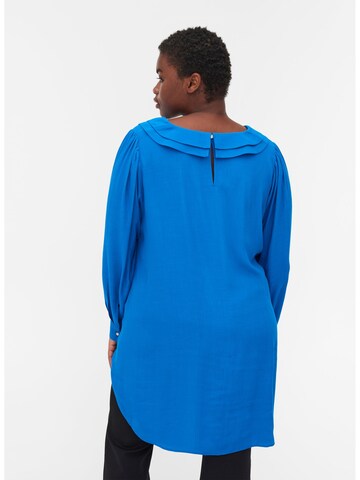 Zizzi Tuniek 'XVINYL' in Blauw