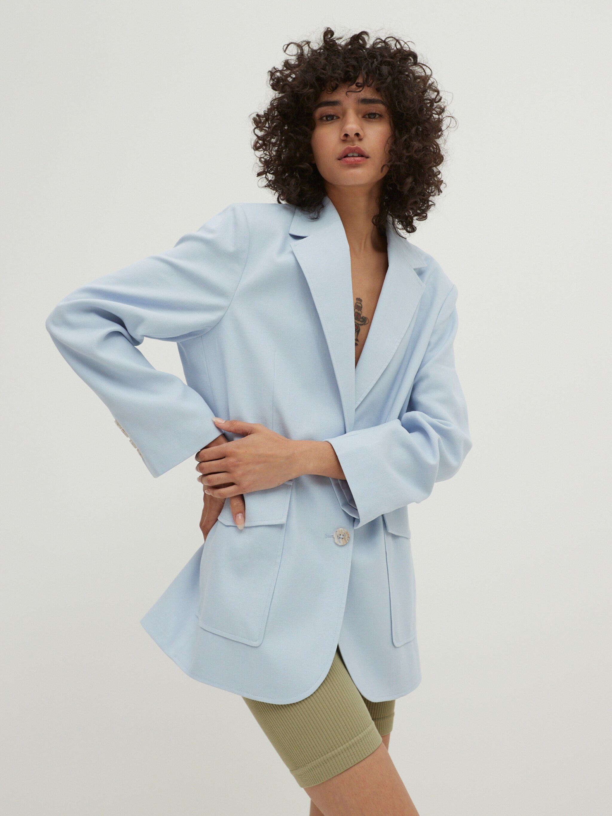 EDITED Produits Blazer 'June' bleu clair