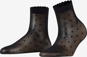 FALKE Socken 'Dot' in Schwarz: Vorderseite