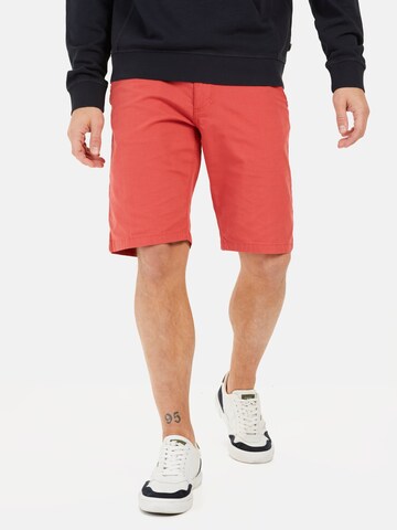CAMEL ACTIVE Regular Chinoshorts aus Baumwolle mit Stretch in Rot: Vorderseite