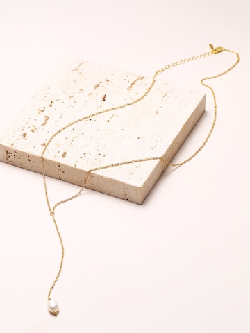 Hey Happiness Ketting 'Pearl Drop' in Goud