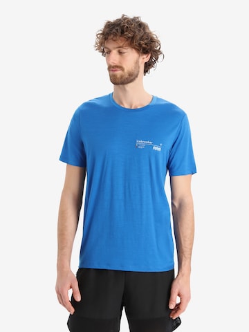 T-Shirt fonctionnel 'Tech Lite II Alpine Zone' ICEBREAKER en bleu : devant