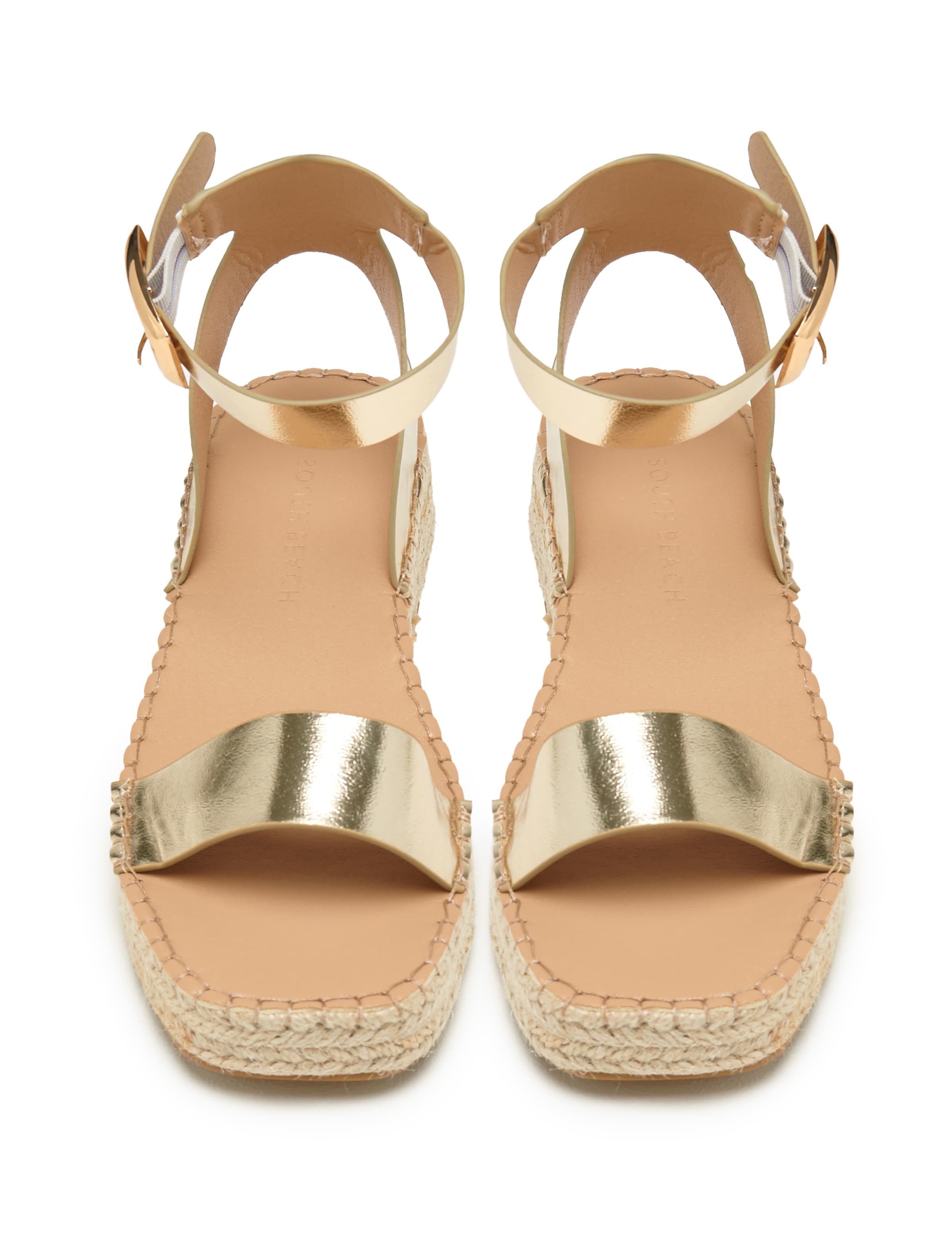 South Beach Sandal in Gold