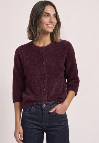 STREET ONE Knit Cardigan in Red: front