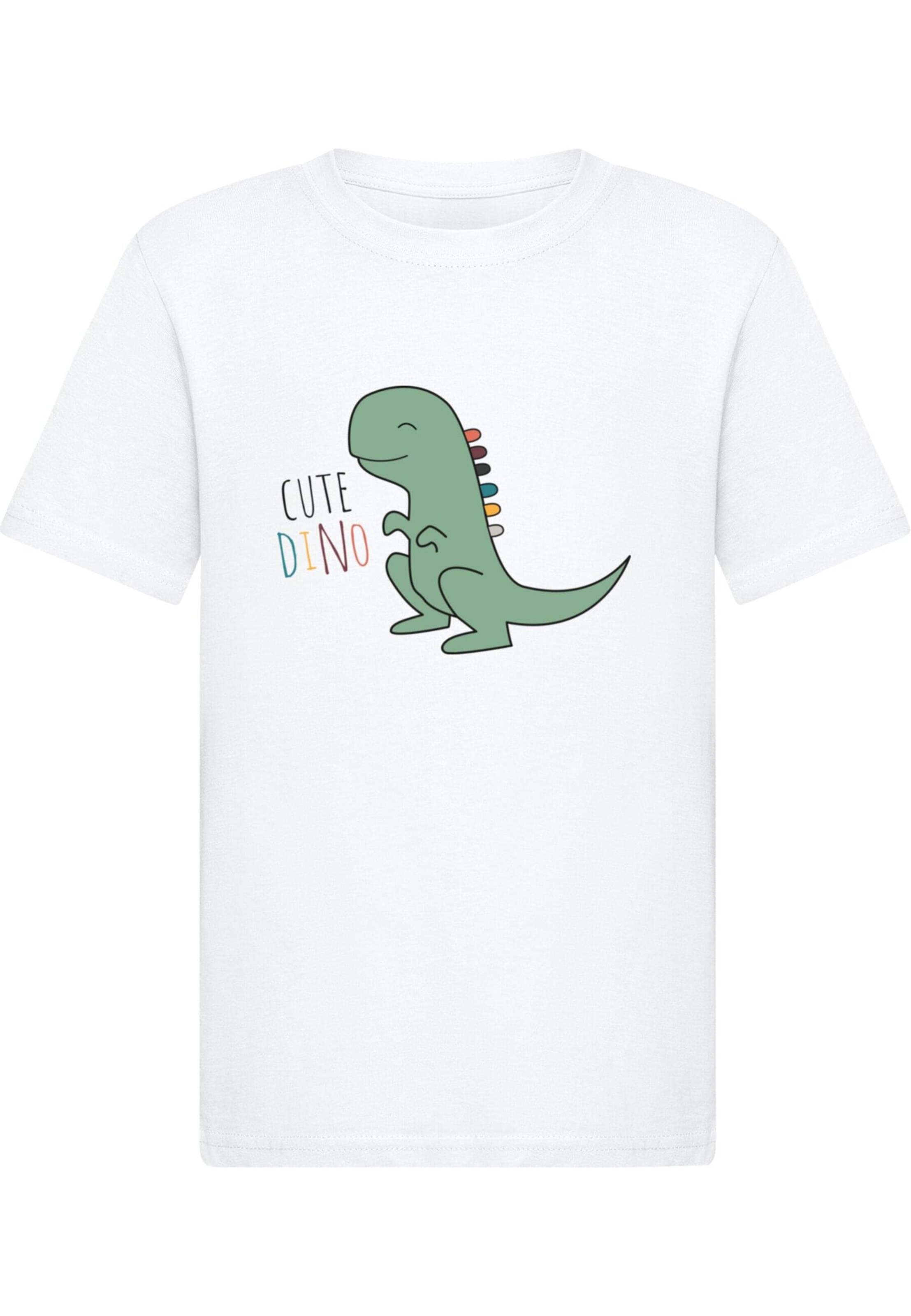 T-Shirt 'Cute Dino' Merchcode en blanc : devant