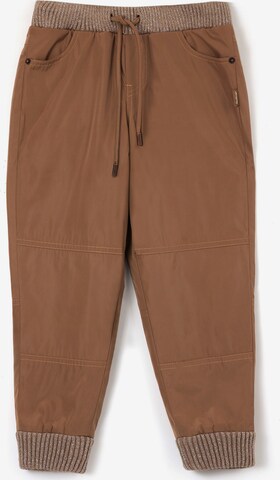Gulliver Tapered Pants in Brown: front