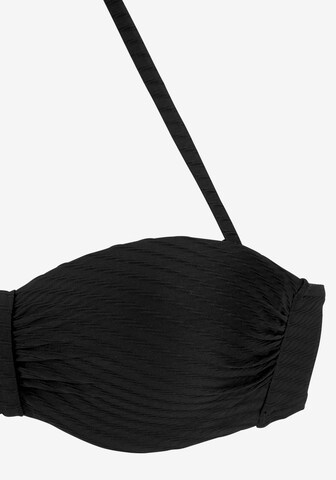 s.Oliver - Bandeau Bikini en negro