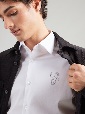 Regular fit Camicia di Karl Lagerfeld in bianco