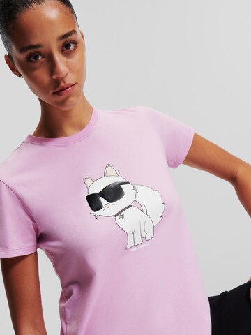 Karl Lagerfeld T-shirt i lila