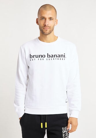 BRUNO BANANI Sweatshirt 'King' in Wit: voorkant