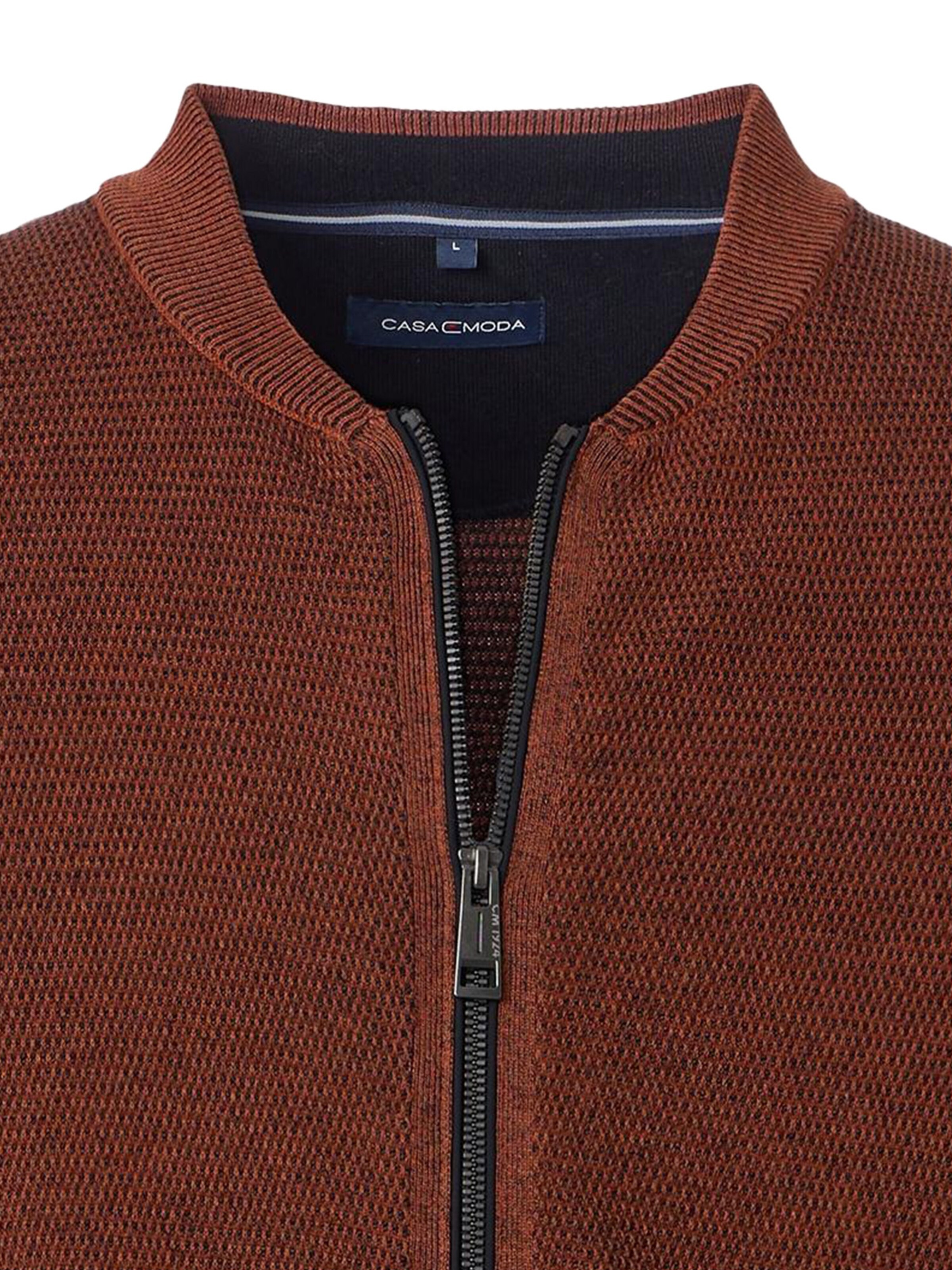 CASAMODA Knit Cardigan 'Basic' in Orange
