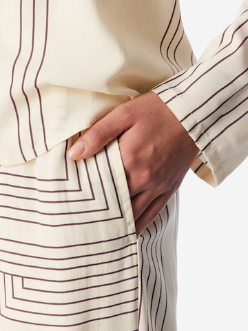 SCHIESSER Pajama ' Selected Premium Warming ' in Beige
