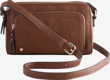 Sac à bandoulière Next en marron : devant