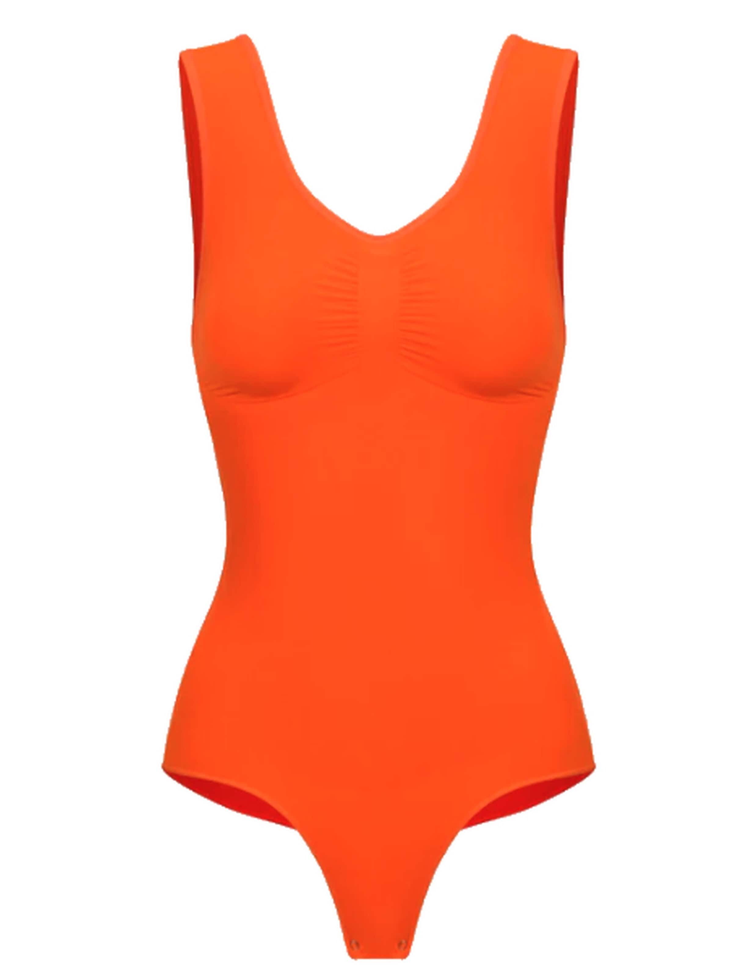 cfab Shaping Bodysuit 'Tank Bodysuit Sculpting Shapewear mit String' in Orange: front