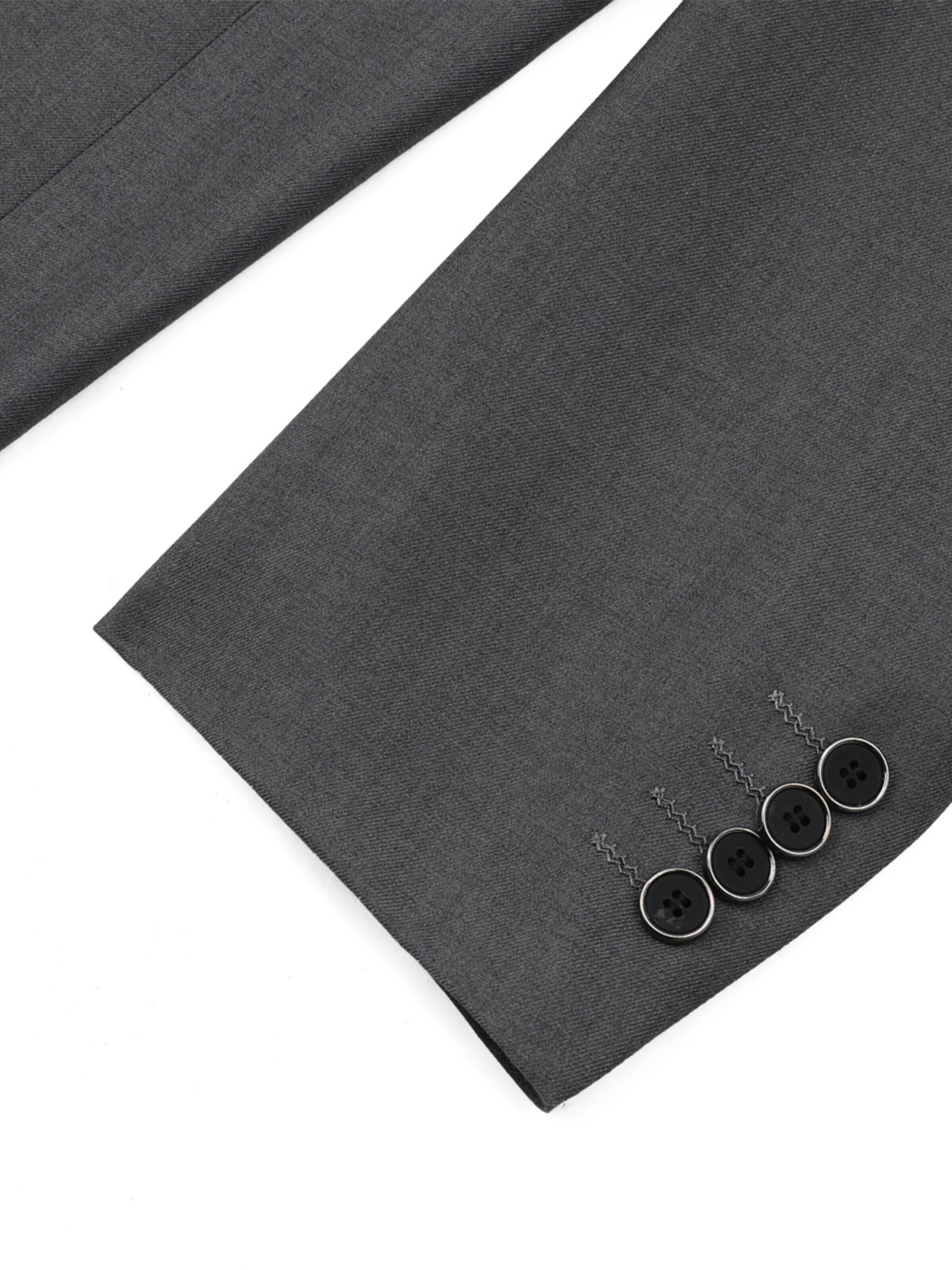 YOUTHUP Slim fit Suit Jacket 'Prägung' in Grey