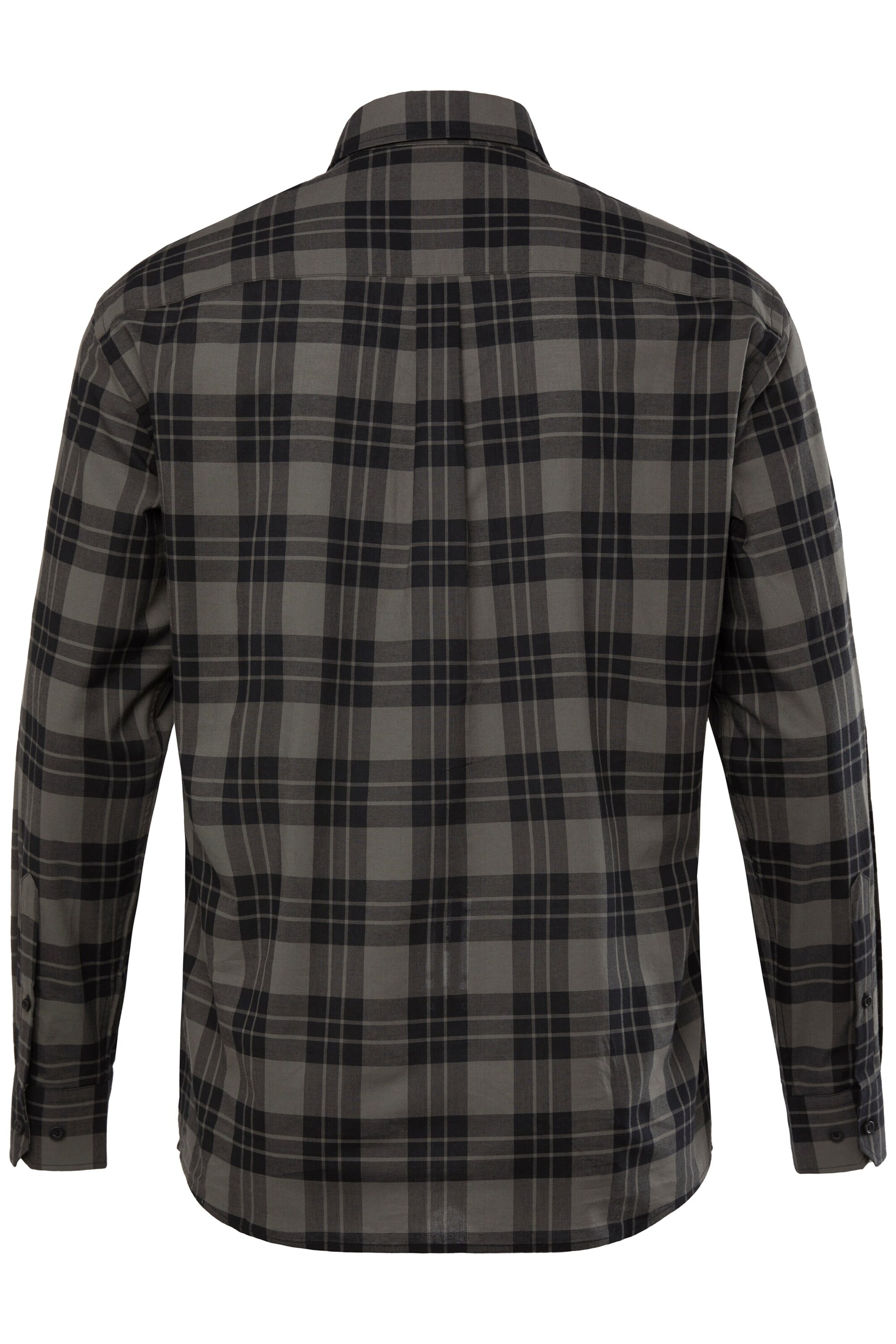 Men Plus Comfort fit Overhemd in Zwart