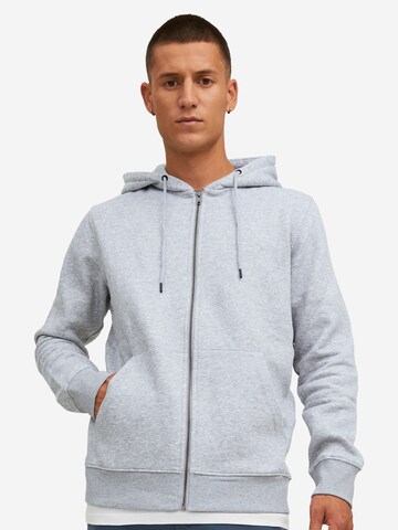 JACK & JONES Sweatjacke 'Star'‌‌ in Grau
