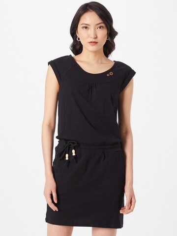 Ragwear فستان 'PENELOPE' بلون أسود: الأمام
