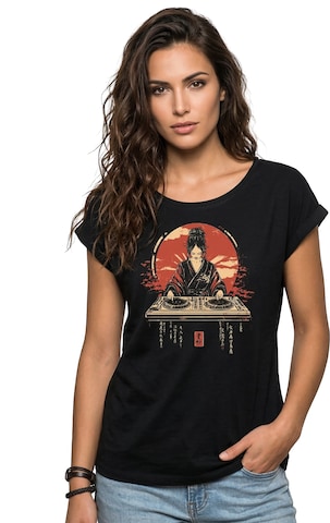 MAKAYA Shirt 'D-Jane' in Black: front