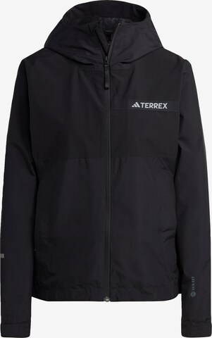 Veste outdoor ADIDAS TERREX en noir : devant