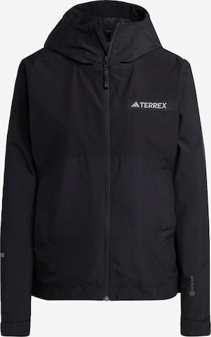 ADIDAS TERREX Outdoor Jacket in Black: front