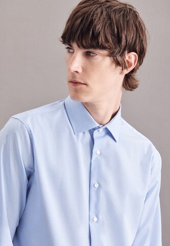 SEIDENSTICKER Slim fit Button Up Shirt in Blue