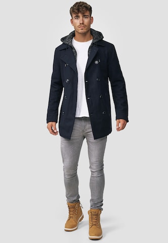 INDICODE JEANS Between-seasons coat 'Cliff' in Blue