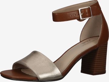 CLARKS Strap Sandals in Brown: front