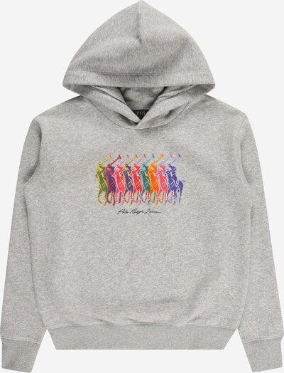 Polo Ralph Lauren Sweatshirt i gråmelert / grønn / mørkelilla / oransje, Produktvisning