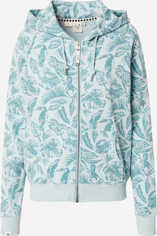 Ragwear Zip-Up Hoodie 'ROSEMERIE' in Blue: front