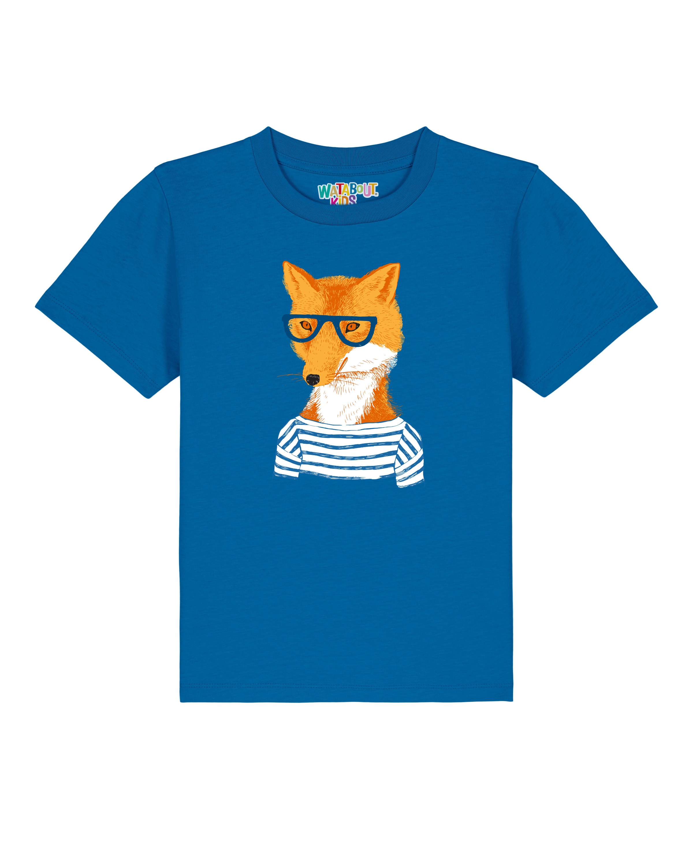 Maglietta 'Fuchs' di watabout.kids in blu: frontale